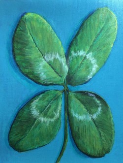 “Kendall’s Shamrock” 9x12 Acrylic on Unmounted Canvas ~Unavailable~