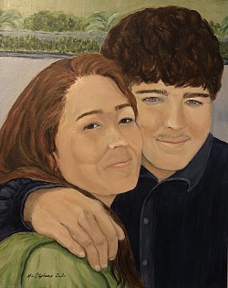 “Carrie And Ryan” 16x20 Acrylic on Linen ~Unavailable~