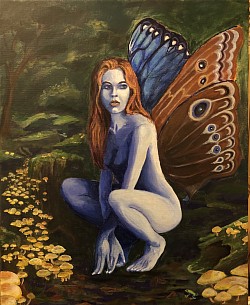 “Blue Fairy” 16x20 Acrylic on Canvas ~Unavailable ~