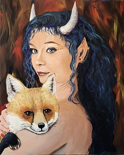 “The Vixens” 16x20 Acrylic on Panel ~$100.00~